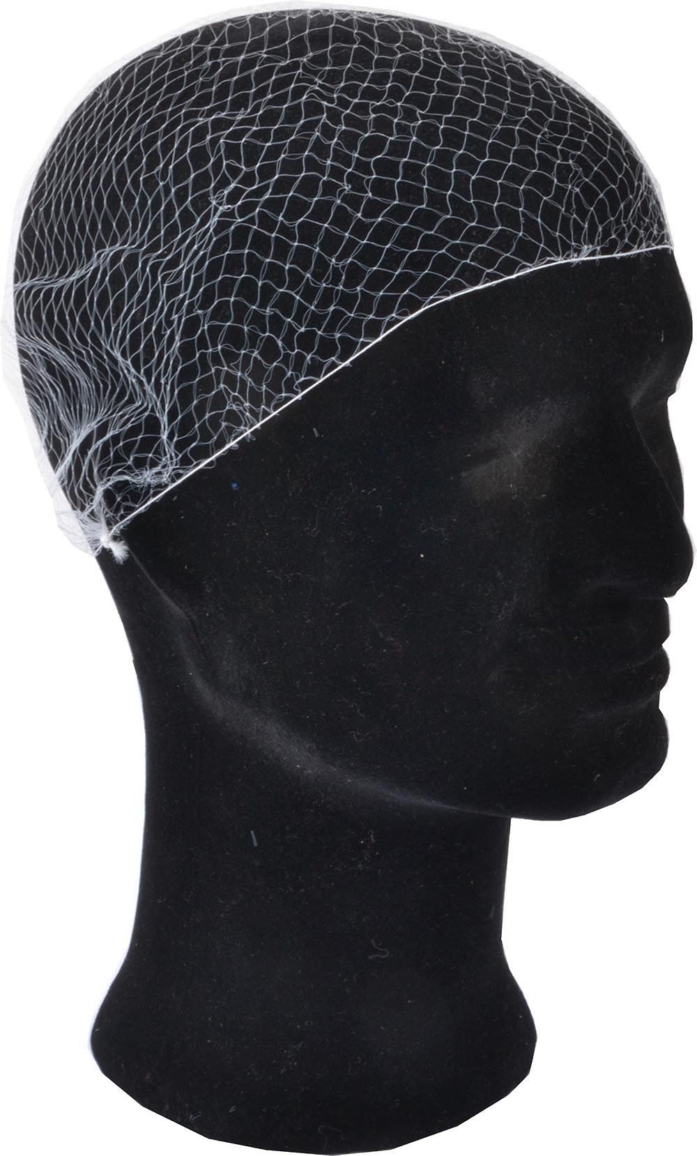 Fine hairnets, knotted at side